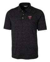 Texas A and M Aggies College Vault Cutter & Buck Advantage Tri-Blend Space Dye Mens Polo DKB_MANN_HG 1