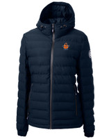 Syracuse Orange College Vault Cutter & Buck Mission Ridge Repreve® Eco Insulated Womens Puffer Jacket NVBU_MANN_HG 1