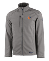 Syracuse Orange College Vault Cutter & Buck Evoke Eco Softshell Recycled Full Zip Mens Jacket EG_MANN_HG 1