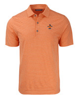 Syracuse Orange College Vault Cutter & Buck Forge Eco Heather Stripe Stretch Recycled Mens Polo CGH_MANN_HG 1