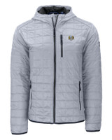 North Carolina Tar Heels College Vault Cutter & Buck Rainier Primaloft Eco Mens Full Zip Hooded Jacket POL_MANN_HG 1