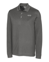 Montana State Bobcats College Vault Cutter & Buck Advantage Eco Tri-Blend Pique Mens Long Sleeve Polo EG_MANN_HG 