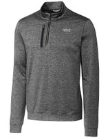 Montana State Bobcats College Vault Cutter & Buck Stealth Heathered Quarter Zip Mens Pullover EG_MANN_HG 