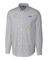 Montana State Bobcats College Vault Cutter & Buck Stretch Oxford Stripe Mens Big and Tall Long Sleeve Dress Shirt CC_MANN_HG 