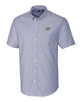 North Carolina Tar Heels College Vault Cutter & Buck Stretch Oxford Mens Short Sleeve Dress Shirt LTB_MANN_HG 1