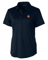 Syracuse Orange College Vault Cutter & Buck Prospect Textured Stretch Womens Short Sleeve Polo NVBU_MANN_HG 1