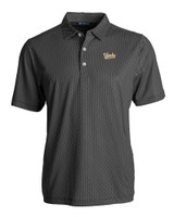 Vanderbilt Commodores College Vault Cutter & Buck Pike Eco Symmetry Print Stretch Recycled Mens Polo BLWH_MANN_HG 1