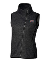 Delaware State Hornets Cutter & Buck Mainsail Sweater Knit Womens Asymmetrical Vest CCH_MANN_HG 