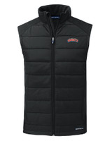 Delaware State Hornets Cutter & Buck Evoke Hybrid Softshell Recycled Mens Full Zip Vest BL_MANN_HG 