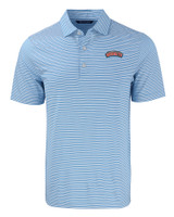 Delaware State Hornets Cutter & Buck Forge Eco Double Stripe Stretch Recycled Mens Big &Tall Polo ALSWH_MANN_HG 