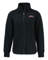 Delaware State Hornets Cutter & Buck Roam Eco Full Zip Recycled Womens Jacket BL_MANN_HG 