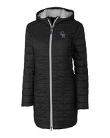 Colorado Rockies Cutter & Buck Rainier PrimaLoft®  Womens Eco Insulated Hooded Long Coat BL_MANN_HG 1