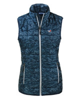 Toronto Blue Jays Cutter & Buck Rainier PrimaLoft® Womens Eco Insulated Full Zip Printed Puffer Vest DN_MANN_HG 1
