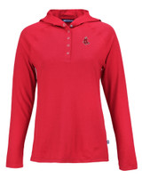 Boston Red Sox Cooperstown Cutter & Buck Coastline Epic Comfort Eco Recycled Womens Hooded Shirt CDR_MANN_HG 1