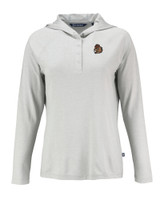 Oregon State Beavers College Vault Cutter & Buck Coastline Epic Comfort Eco Recycled Womens Hooded Shirt CNC_MANN_HG 1