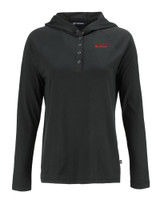 Texas Tech Red Raiders College Vault Cutter & Buck Coastline Epic Comfort Eco Recycled Womens Hooded Shirt BL_MANN_HG 1