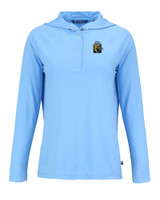 FIU Panthers College Vault Cutter & Buck Coastline Epic Comfort Recycled Womens Hooded Shirt ALS_MANN_HG 