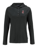Washington State Cougars College Vault Cutter & Buck Coastline Epic Comfort Eco Recycled Womens Hooded Shirt BL_MANN_HG 1
