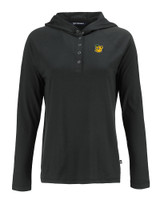 Baylor Sailor Bear College Vault Cutter & Buck Coastline Epic Comfort Recycled Womens Hooded Shirt BL_MANN_HG 