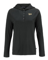 Vanderbilt Commodores College Vault Cutter & Buck Coastline Epic Comfort Recycled Womens Hooded Shirt BL_MANN_HG 