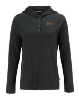 Arizona State Sun Devils Cutter & Buck Coastline Epic Comfort Eco Recycled Womens Hooded Shirt BL_MANN_HG 1