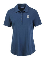 Detroit Tigers Cutter & Buck Coastline Epic Comfort Eco Recycled Womens Polo NVBU_MANN_HG 1