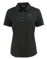 GA Tech Yellow Jackets College Vault Cutter & Buck Coastline Epic Comfort Eco Recycled Womens Polo BL_MANN_HG 1