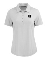 Michigan Wolverines Alumni Cutter & Buck Coastline Epic Comfort Eco Recycled Womens Polo CNC_MANN_HG 1