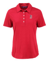 Boston Red Sox Stars & Stripes Cutter & Buck Coastline Epic Comfort Eco Recycled Womens Polo CDR_MANN_HG 1