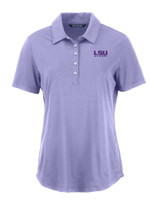 LSU Tigers Alumni Cutter & Buck Coastline Epic Comfort Eco Recycled Womens Polo HYC_MANN_HG 1