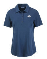 Brigham Young Cougars Cutter & Buck Coastline Epic Comfort Eco Recycled Womens Polo NVBU_MANN_HG 1
