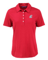 Washington State Cougars Cutter & Buck Coastline Epic Comfort Eco Recycled Womens Polo CDR_MANN_HG 1