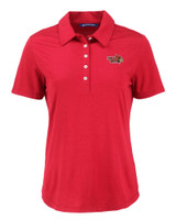 Illinois State Redbirds Cutter & Buck Coastline Epic Comfort Eco Recycled Womens Polo CDR_MANN_HG 1