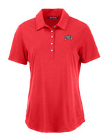 UNLV Rebels Cutter & Buck Coastline Epic Comfort Eco Recycled Womens Polo RD_MANN_HG 1
