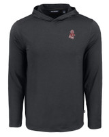 Washington State Cougars College Vault Cutter & Buck Coastline Epic Comfort Eco Recycled Mens Hooded Shirt BL_MANN_HG 1