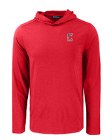 Cleveland Guardians Stars & Stripes Cutter & Buck Coastline Epic Comfort Eco Recycled Mens Hooded Shirt CDR_MANN_HG 1