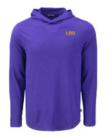 LSU Tigers Alumni Cutter & Buck Coastline Epic Comfort Eco Recycled Mens Hooded Shirt CLP_MANN_HG 1