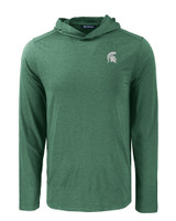 Michigan State Spartans Cutter & Buck Coastline Epic Comfort Eco Recycled Mens Hooded Shirt HT_MANN_HG 1