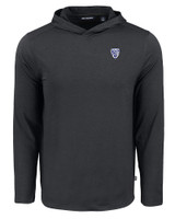 PAC-12 Conference Cutter & Buck Coastline Epic Comfort Recycled Mens Hooded Shirt BL_MANN_HG 