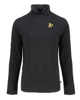 Oakland Athletics Cutter & Buck Coastline Epic Comfort Eco Recycled Womens Funnel Neck BL_MANN_HG 1