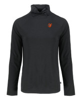 Baltimore Orioles Cooperstown Cutter & Buck Coastline Epic Comfort Eco Recycled Womens Funnel Neck BL_MANN_HG 1