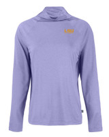 LSU Tigers Alumni Cutter & Buck Coastline Epic Comfort Eco Recycled Womens Funnel Neck HYC_MANN_HG 1