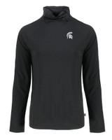 Michigan State Spartans Cutter & Buck Coastline Epic Comfort Eco Recycled Womens Funnel Neck BL_MANN_HG 1