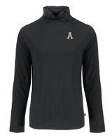 Appalachian State Mountaineers Cutter & Buck Coastline Epic Comfort Recycled Womens Funnel Neck BL_MANN_HG 
