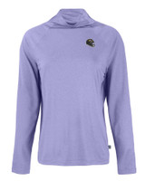 Baltimore Ravens NFL Helmet Cutter & Buck Coastline Epic Comfort Eco Recycled Womens Funnel Neck HYC_MANN_HG 1