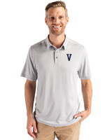 Villanova Wildcats College Vault Cutter & Buck Coastline Epic Comfort Recycled Mens Polo CONCRETE Front