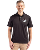 Arizona Cardinals Historic Cutter & Buck Coastline Epic Comfort Recycled Mens Polo Black Front