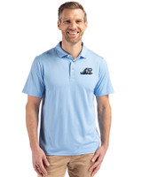 West Michigan Whitecaps Cutter & Buck Coastline Epic Comfort Recycled Mens Polo Atlas Light Blue Front