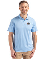 North Carolina Tar Heels College Vault Cutter & Buck Coastline Recycled Double Peached Mens Polo Atlas Light Blue Front