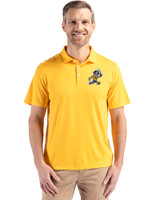 ETSU Buccaneers College Vault Cutter & Buck Coastline Epic Comfort Recycled Mens Polo College Gold Front